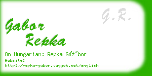 gabor repka business card